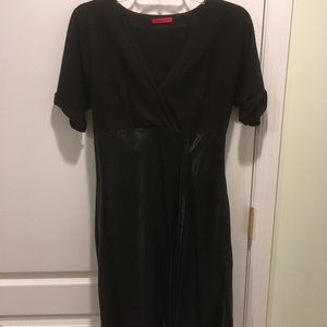 Classic LBD! Empire waist cap sleeve dress sz M